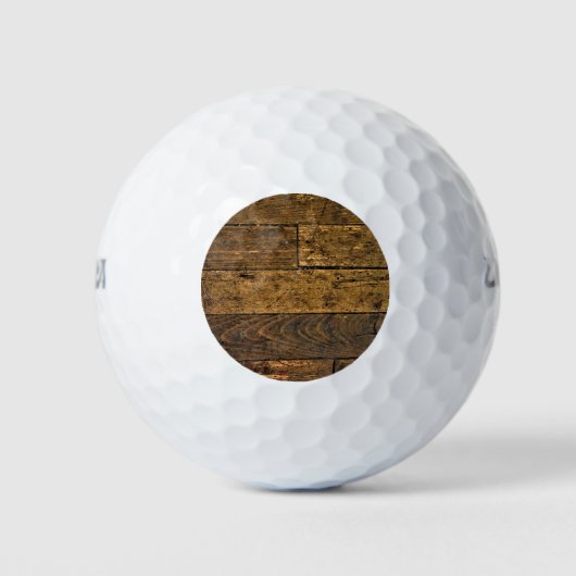 Vintages Bare Wood Panel Golfball (Vorderseite)