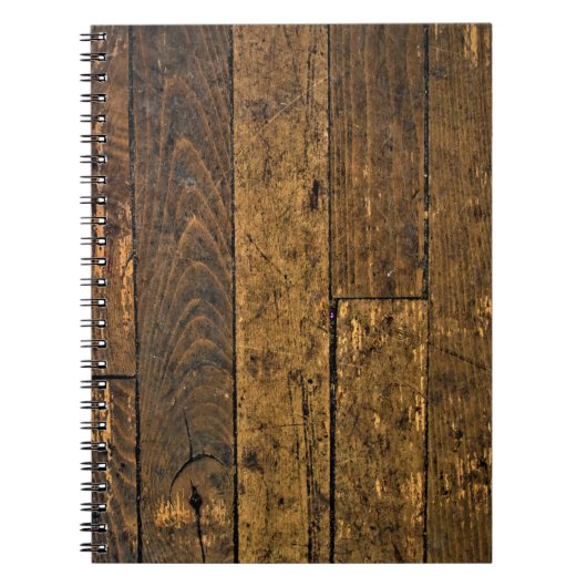 Vintages Bare Wood Panel Notizblock (Vorderseite)