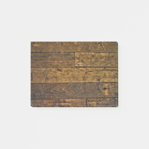 Vintages Bare Wood Panel Post-it Klebezettel