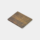 Vintages Bare Wood Panel Post-it Klebezettel (angewinkelt)