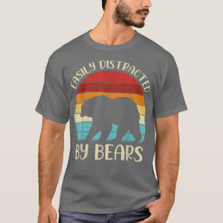 Vintages Bärentier, leicht von Bären abgelenkt T-Shirt