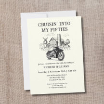 Vintages Barn Motorrad Kreuzfahrt 50. Geburtstag