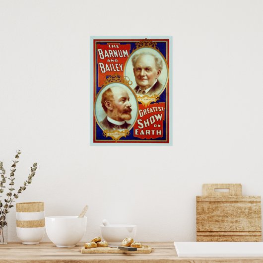 Vintages Barnum & Bailey Circus Poster (Küche)