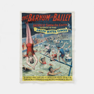 Vintages Barnum & Bailey Circus Poster Fleecedecke