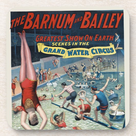 Vintages Barnum & Bailey Circus Poster Getränkeuntersetzer (Vorderseite)