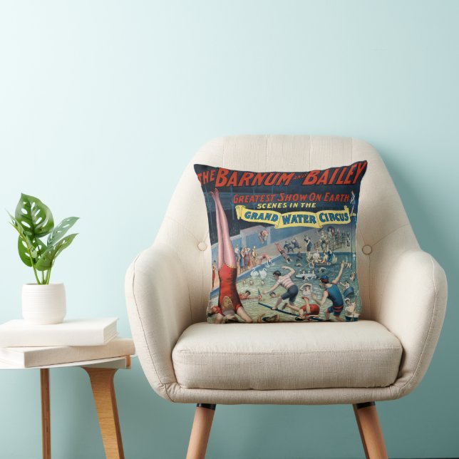 Vintages Barnum & Bailey Circus Poster Kissen (Stuhl )