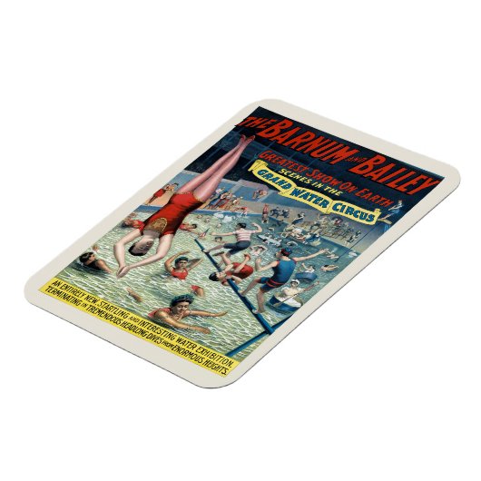 Vintages Barnum & Bailey Circus Poster Magnet (Linke Seite)