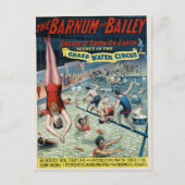 Vintages Barnum & Bailey Circus Poster Postkarte (Vorderseite)