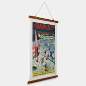 Vintages Barnum & Bailey Circus Poster Wandteppich Mit Holzrahmen (Gewinkelt)