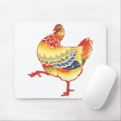 Vintages Barnyard-Hühnchen aus der Landwirtschaft Mousepad (Mit Mouse)