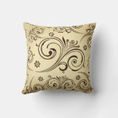 Vintages Barock Kissen (Rückseite)
