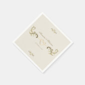 Vintages Barock Serviette (Ecke)