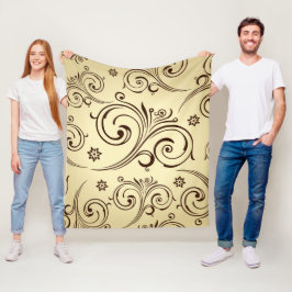 Vintages Barockfläschchen Fleecedecke