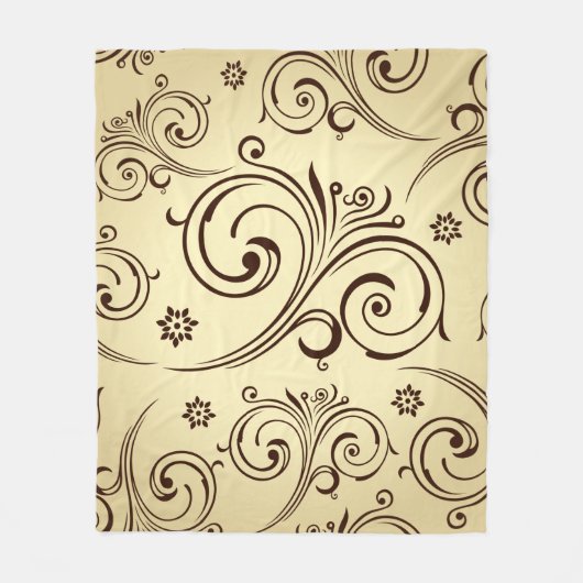 Vintages Barockfläschchen Fleecedecke (Vorderseite)