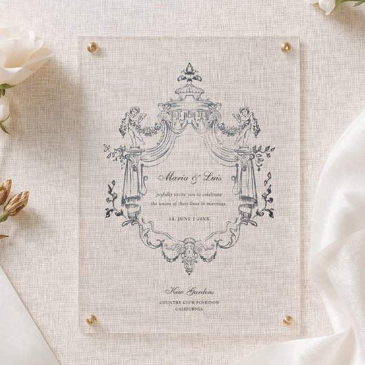 Vintages Barockmuseum Einladung