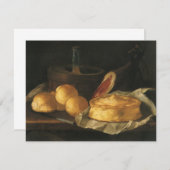 Vintages Barockstil mit Brot, Tee, Schinken (Vorne/Hinten)