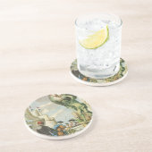 Vintages Barockzeitalter Atlas Frontispiece Weltgl Getränkeuntersetzer (Seite)