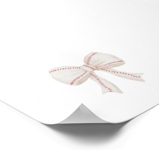 Vintages Baseball-Bugposter Poster (Ecke)