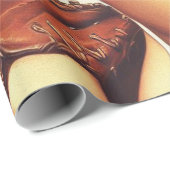 Vintages Baseball-Button Geschenkpapier (Rolleneckpunkt)