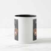 Vintages Baseball-Chalkboard-Design Tasse (Zentrum)