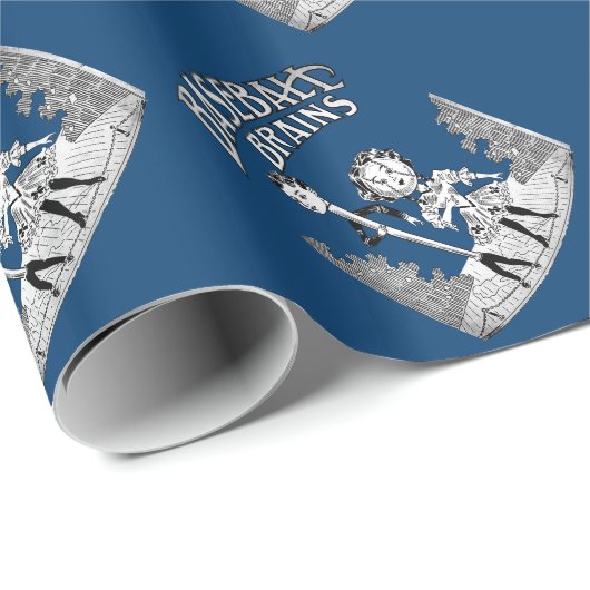 Vintages Baseball-Design Geschenkpapier (Rolleneckpunkt)