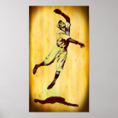 Vintages Baseball-Fielder-Poster Poster (Vorne)