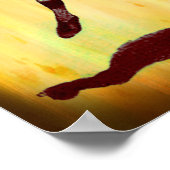 Vintages Baseball-Fielder-Poster Poster (Ecke)