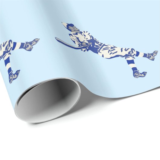 Vintages Baseball Geschenkpapier (Rolleneckpunkt)