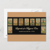 Vintages Baseball-Karte Antiquitätenposter Postkarte (Vorne/Hinten)