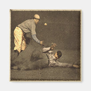 Vintages Baseball-Motiv Magnet