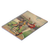 Vintages Baseball-Notebook Notizblock (Linke Seite)