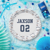 Vintages Baseball Pappteller (Party)