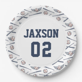 Vintages Baseball Pappteller