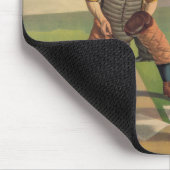 Vintages Baseball-Plakat Mousepad (Ecke)