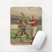 Vintages Baseball-Plakat Mousepad (Mit Mouse)