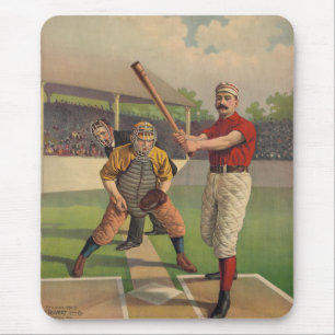 Vintages Baseball-Plakat Mousepad