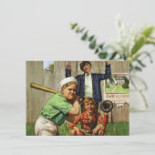 Vintages Baseball-Spiel, Kinderspielplatz (Stehend Vorderseite)