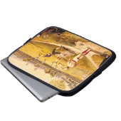 Vintages Baseball-Spiel Laptopschutzhülle (Vorne Knopf)