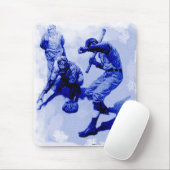 Vintages Baseball-Spielermousepad Mousepad (Mit Mouse)