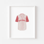 Vintages Baseball-Uniform-Poster Poster