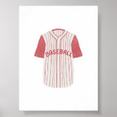 Vintages Baseball-Uniform-Poster Poster (Vorne)