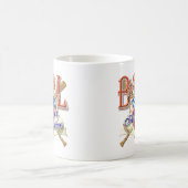Vintages Baseball USA-Schild Kaffeetasse (Mittel)