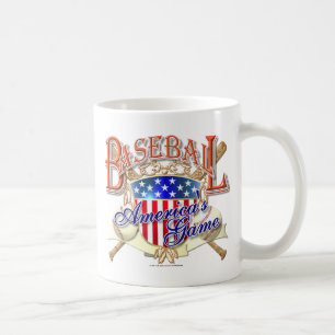 Vintages Baseball USA-Schild Kaffeetasse
