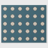 Vintages Baseball-Wrapping-Papier Geschenkpapier (Flach)