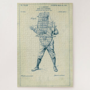 Vintages Baseballfanggerät (1904) Puzzle