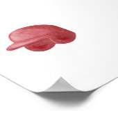 Vintages Baseballkappen-Poster Poster (Ecke)