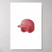 Vintages Baseballkappen-Poster Poster (Vorne)