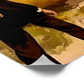 Vintages Baseballspiel Poster (Ecke)