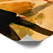 Vintages Baseballspiel Poster (Ecke)