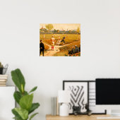 Vintages Baseballspiel Poster (Heimbüro)